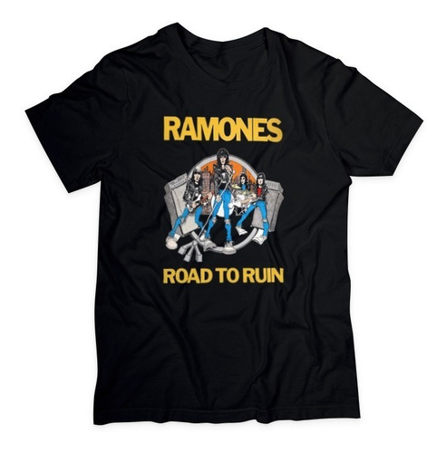 Imagem 3 de 4 de Camisa De Rock Camiseta Ramones Punk Bandas Moda Geek