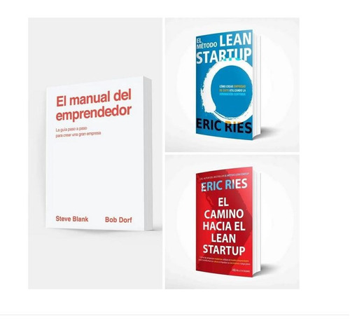 Pack Lean Startup + El Manual Del Emprendedor (3 Libros)