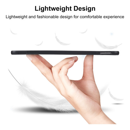 A Funda Tpu Transparente Esmerilada Para Samsung Galaxy Tab