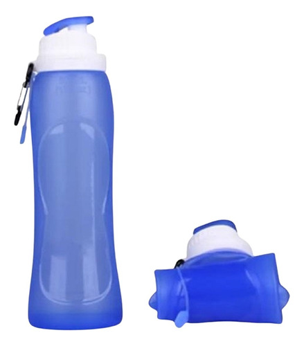 Tomatodo Deportivo Plegable 500 Ml Sin Bpa Azul