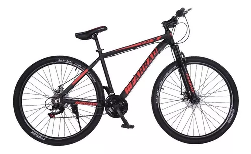 Mountain bike Fahrad Puma 2.0 R29 M frenos v-brakes cambio Shimano color  negro con pie de apoyo