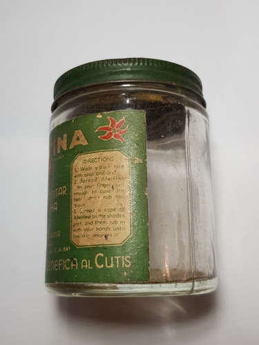 Imagen 4 de 7 de Antiguo Frasco Crema Afeitar S/ Brocha Afeitina Mag 56371