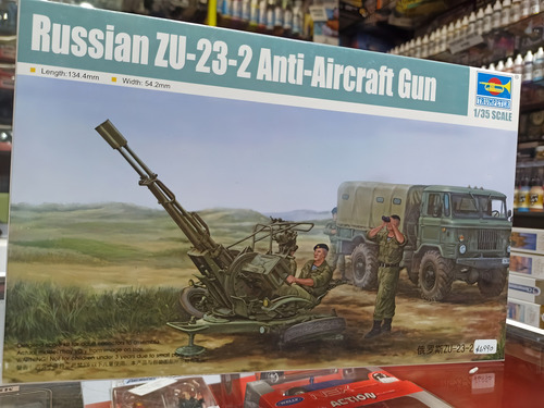 Cañón Antiaereo Ruso 1/35 Zu23 Gun Trumpeter 2348 Maqueta
