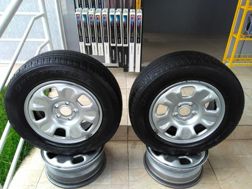 Rodas Aro 16 Para Duster E Outros, 2 Pneus Novos. R$1.800,00