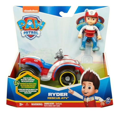 Paw Patrol, Vehículo Básico Sustentable Ryder, Vehículo