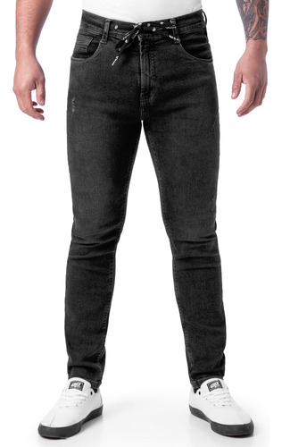 Pantalon Clasico Denim Stretch Hombre Umkey