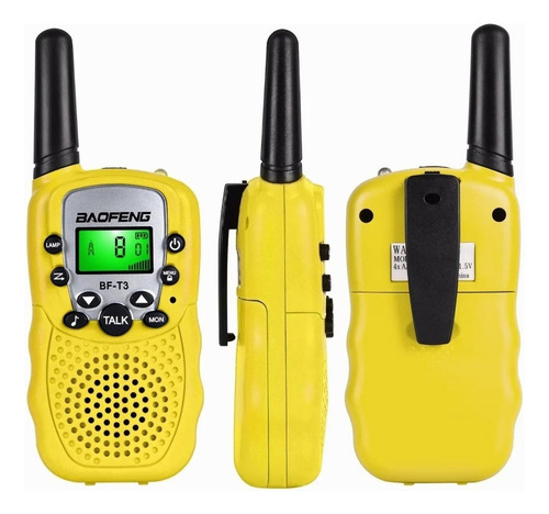 . Radio Walkie Talkie Con Banda Infantil, Amarilla