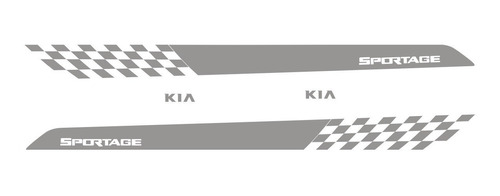 Kit Adesivo Kia Sportage Ks1 Faixa Lateral Peça Acessório Sr
