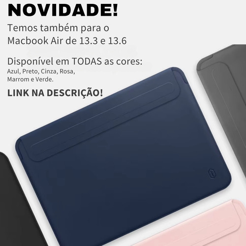 Bolsa Capa Wiwu Macbook Air 13.6 - Que Possui Capa Acrílico