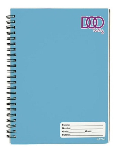 Cuaderno Espiral De 100h Profesional Doble Raya Swing Doo