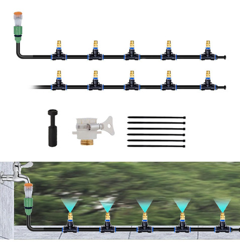 Kit De Riego De Jardín, Accesorios Para Mangueras 10 Metros