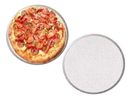 Kit Com 5 Telas Para Pizza 30 Cm Resistente Malha 7x15