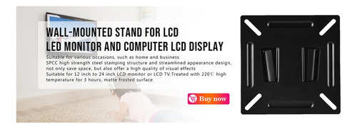Soporte De Soporte De Pared Para Lcd Led De 12-24 Pulgadas