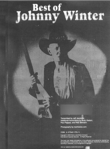 The Best Of Johnny Winter * 13 Partituras Tablatura Guitarra