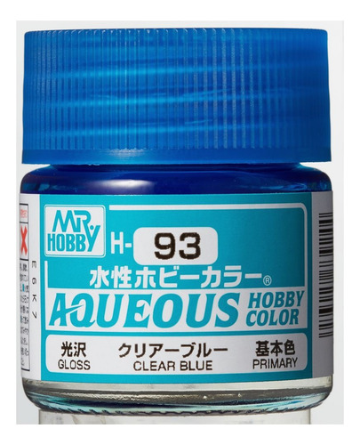 Mr Hobby Aqueous Color H93 Clear Blue Azul Transparente 