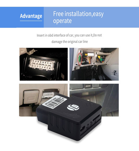 Imagen 2 de 6 de Mini Obd Ii Dispositivo Gps Para Rastreo De Vehículos En