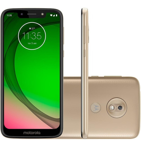 Smartphone Motorola Moto G7 Play 32gb, Tela 5.7 - Ouro