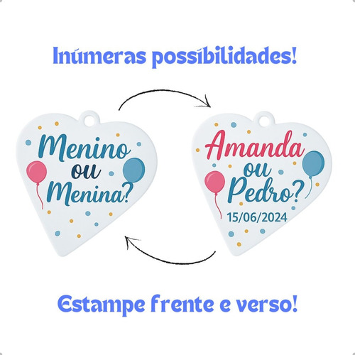 50 Chaveiros Polímero P/ Sublimação Resinado Com Argolas