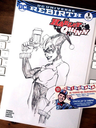 Comic - Harley Quinn Rebirth #1 Michael Turner Sketch Aspen