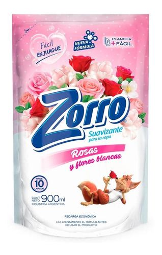Suavizante Rosas Y Flores Blancas 900cc Doy Zorro (7115)