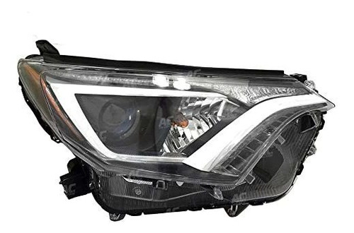 Faro Derecho Para Toyota Rav4 2016-2017, Halógeno