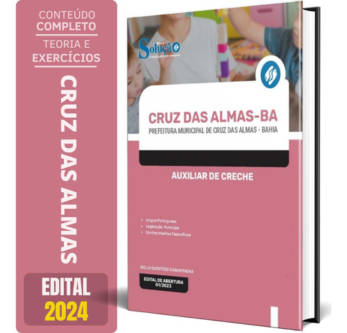 Apostila Prefeitura Cruz Das Almas Ba 2024 - Auxiliar Creche