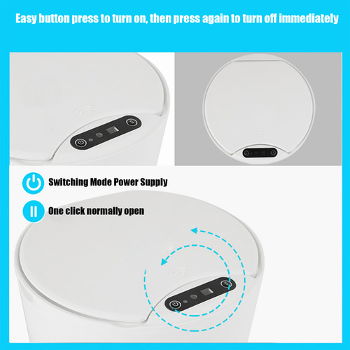Lixeira 3d Com Tampa Automática Touchless Wireless Intellige