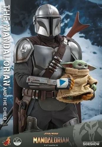 The Mandalorian And The Child 1:4 Scale Set Hot Toys