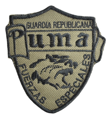 Parche Bordado Velcro Puma Guardia Republicana Dif Colores