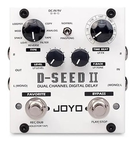 Pedal Joyo D-seed Ii Delay Digital Doble Canal Con Looper.