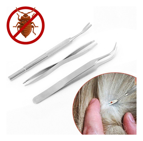 Pinzas De Acero Inoxidable Para Quitar Garrapatas, Perros Y