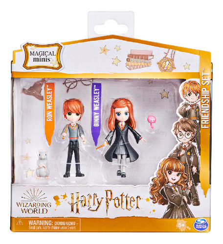 Muñecos Articulado Harry Potter 8cm Ron & Ginny 6061834