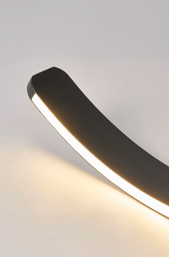 Lampara Colgante Moderna Led Ring Aluminio 34w Neutra 60cm Estructura Negro