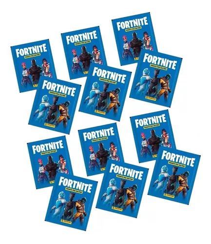 Starter Pack Fortnite Livro Ilustrado + 40 Envelopes 200 Fig