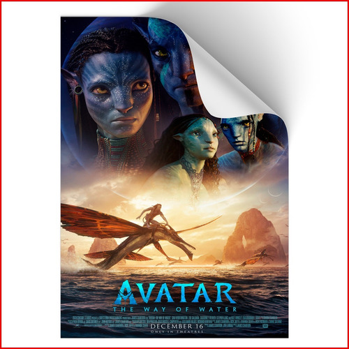 Poster Adherible Avatar 2022 The Way Of Water #8 - 52x35cm