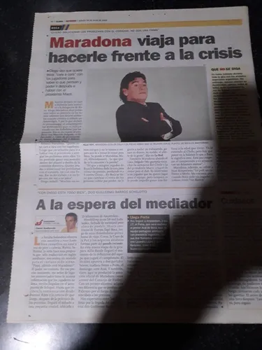 comprar Clinpping Recorte Diario Clarín 28 7 2005 Diego Maradona 