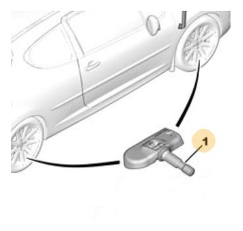 Sensor Baja Presion Rueda Peugeot 207 1.6 Coupe Turbo 150 Cv