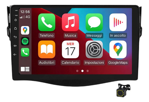 Radio De Coche Estéreo Carplay, Cámara De 2gb Rav4 2006-2012