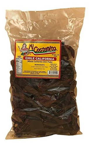 1 Lb. Whole California Chile Pods, Perfect For Adding Just A