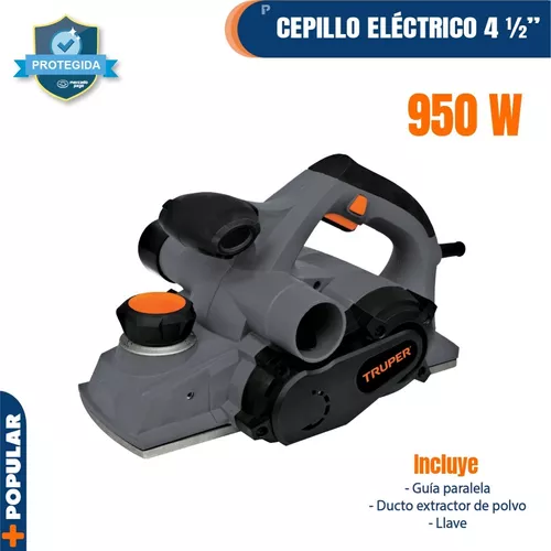 Cepillo eléctrico 4-1/2 950 W, industrial, Truper, Cepillos, 13089