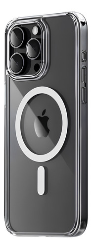 Capa Capinha iPhone 15 Pro Max Magnética Rock Anti Impacto Magsafe Transparente Crystal Pure