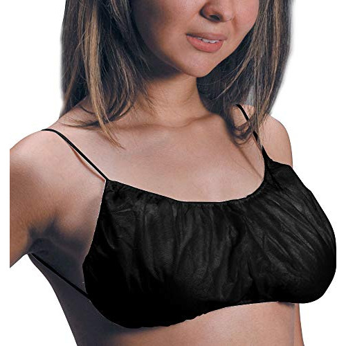 Cuerpo Bronceadores - Pack Of 50 Black Disposable Bras Bikin