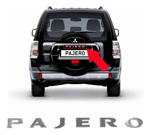 Adesivo Mitsubishi Pajero Cromado 2,5x33 Cms Resinado