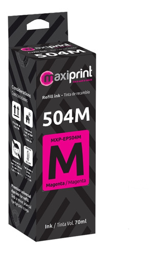 Imagen 1 de 3 de Tinta Maxiprint Compatible Epson 70ml Magenta 504m