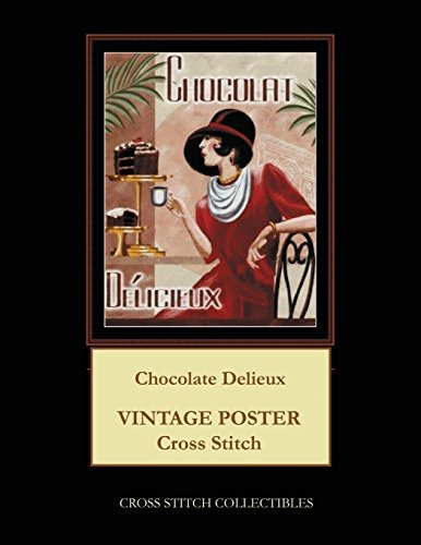 Chocolat Delieux Vintage Poster Cross Stitch Pattern
