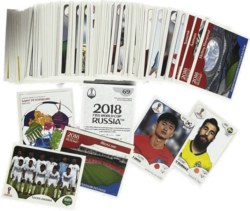 115 Laminas Panini Sin Repetir Fifa World Cup Rusia 2018