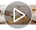 Cestas De Mimbre De Jacinto De Agua Elong Home, Juego De 2 C