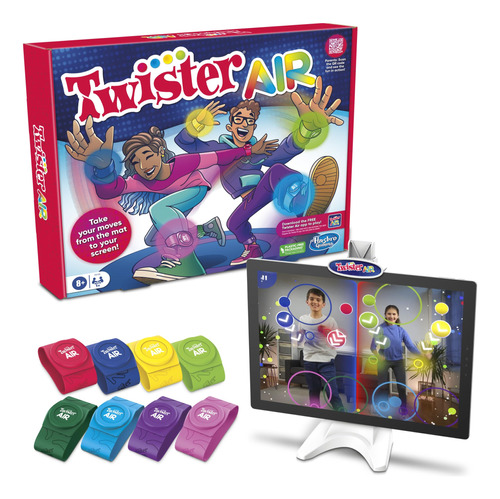 Hasbro Gaming Twister Air Game, App-based Ar Twister Game,