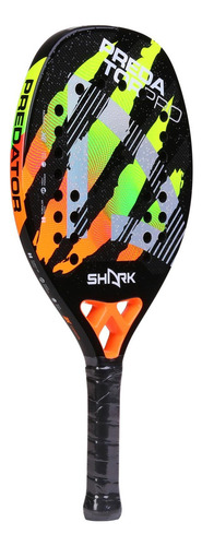 Raquete De Beach Tennis Shark Predator 2025 - 22mm + Capa Cor Preto