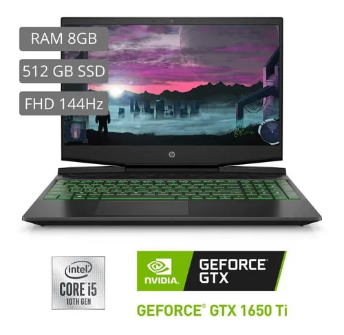 Portátil Gamer HP 15.6″ DK1505LA Intel i5 10300H Ram 8gb Ssd 256gb